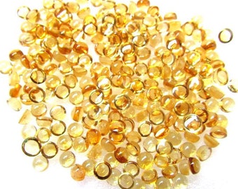 25 AAA-citrien ronde cabochon-edelstenen - losse edelstenen van 4 mm