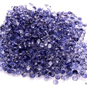 10 pieces 4mm Iolite Faceted Round Loose Gemstone, Nice AAA Quality, 100% Natural Iolite Round Faceted Gemstone, Iolite Faceted round Gems