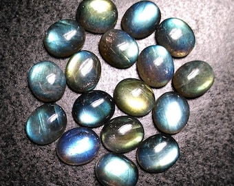 10 Pieces 6x8mm Labradorite Cabochon Oval Loose Gemstone, Natural labradorite oval cabochon Gemstone, labradorite cabochon oval Gemstone