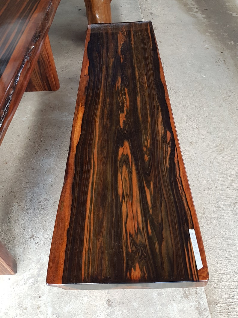 Macassar Ebony Slabs Macassar Wood Slab Table Coffee Table Console Table Live Edge Tabletop Live Edge Wood Slabs image 4