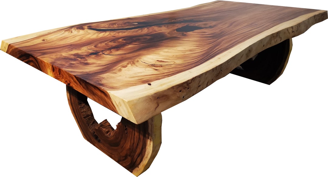 Monkey Pod Wood Table | Farmhouse Table, Home Office Decor, Rustic ...