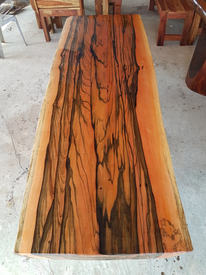 Macassar Ebony Slabs Macassar Wood Slab Table Coffee Table Console Table Live Edge Tabletop Live Edge Wood Slabs image 5