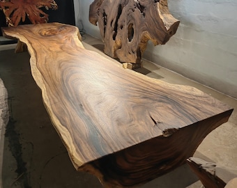 Live Edge Coffee Table | *in stock* Farmhouse table, Handmade Bespoke, Custom made, Solid wood, Single slab table, Home decor