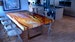 Home Office Decor, Rustic Banquet, Acacia Dining Table, Wood Dining Table, Live Edge Table, Living Room Furniture, Farmhouse Table 