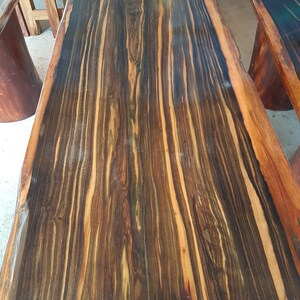 Macassar Ebony Slabs Macassar Wood Slab Table Coffee Table Console Table Live Edge Tabletop Live Edge Wood Slabs image 7