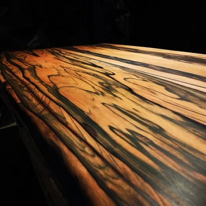 Macassar Ebony Wood Table Epoxy Resin Table Live Edge Table Console Table Live Edge Tabletop Entrance Table image 8