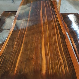 Macassar Ebony Slabs Macassar Wood Slab Table Coffee Table Console Table Live Edge Tabletop Live Edge Wood Slabs image 8