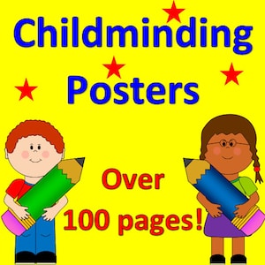 CHILDMINDING POSTERS printable- alphabet, numbers, welcome, calendar, EYFS, menu