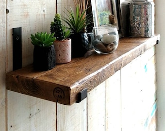 Shelves with old reclaimed wood/ wood shelves, old wood, reclaimed wood, holzregal