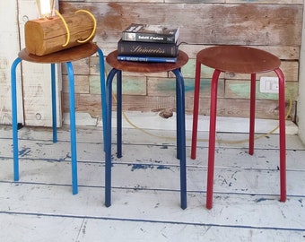 Sgabelli scolastici  anni '70, school vintage stools