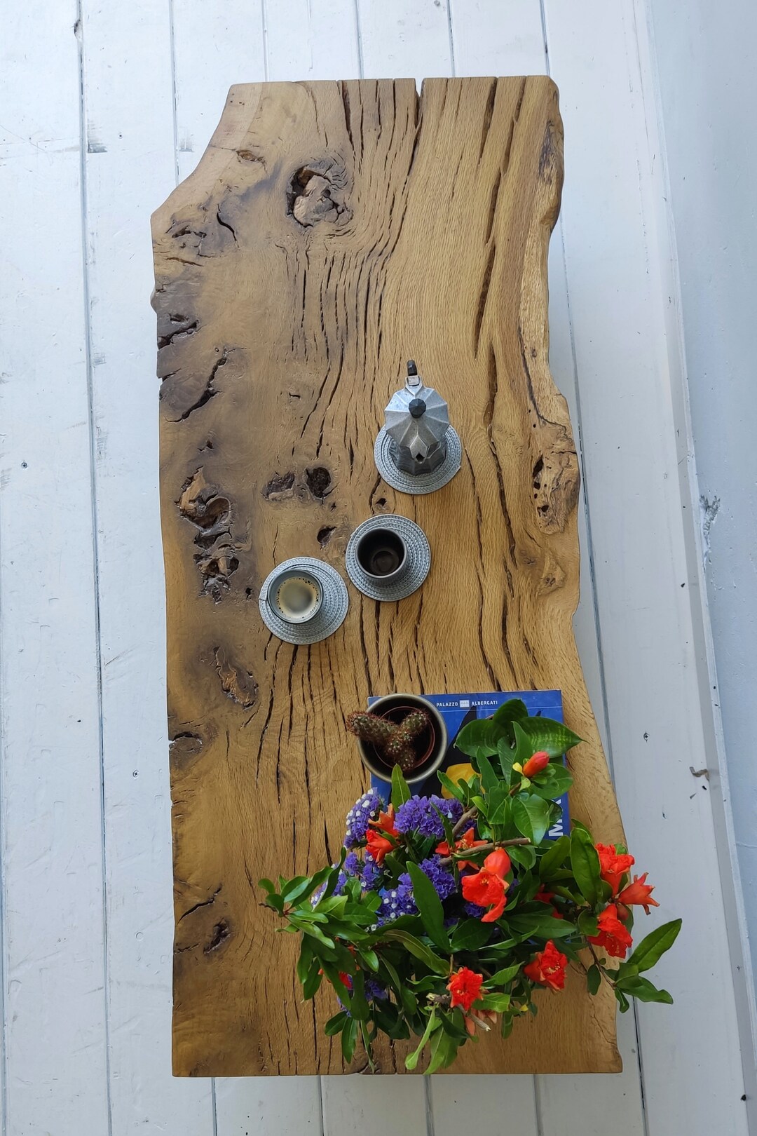 Wabi Sabi Collection Oak Coffee Table Etsy