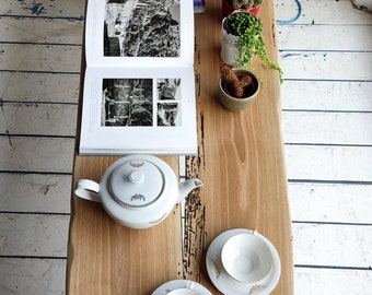 Eleganter großer Couchtisch aus Walnussholz