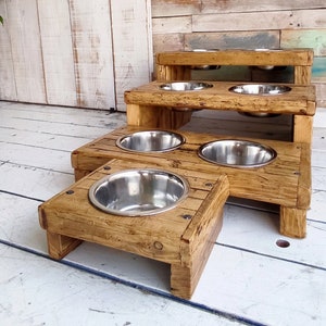 Voerbakstandaard voor huisdieren maat S - M - L - XL, voerbakstandaard voor huisdieren maat S - M - L -XL, KOMMEN 16/20 cm, 800/1500 ml