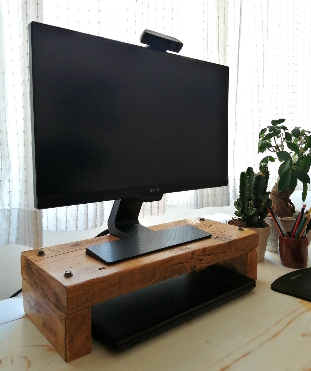 Wooden Monitor Riser, Wooden Monitor Stand, Monitor Riser, Computer ...
