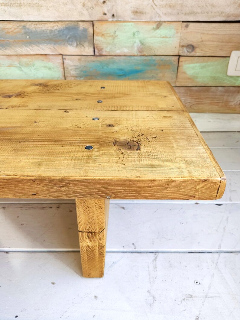 Coffee Table in Reclaimed Wood Etsy
