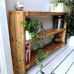 Entrance console entrance furniture in reclaimed wood, Entryway furniture