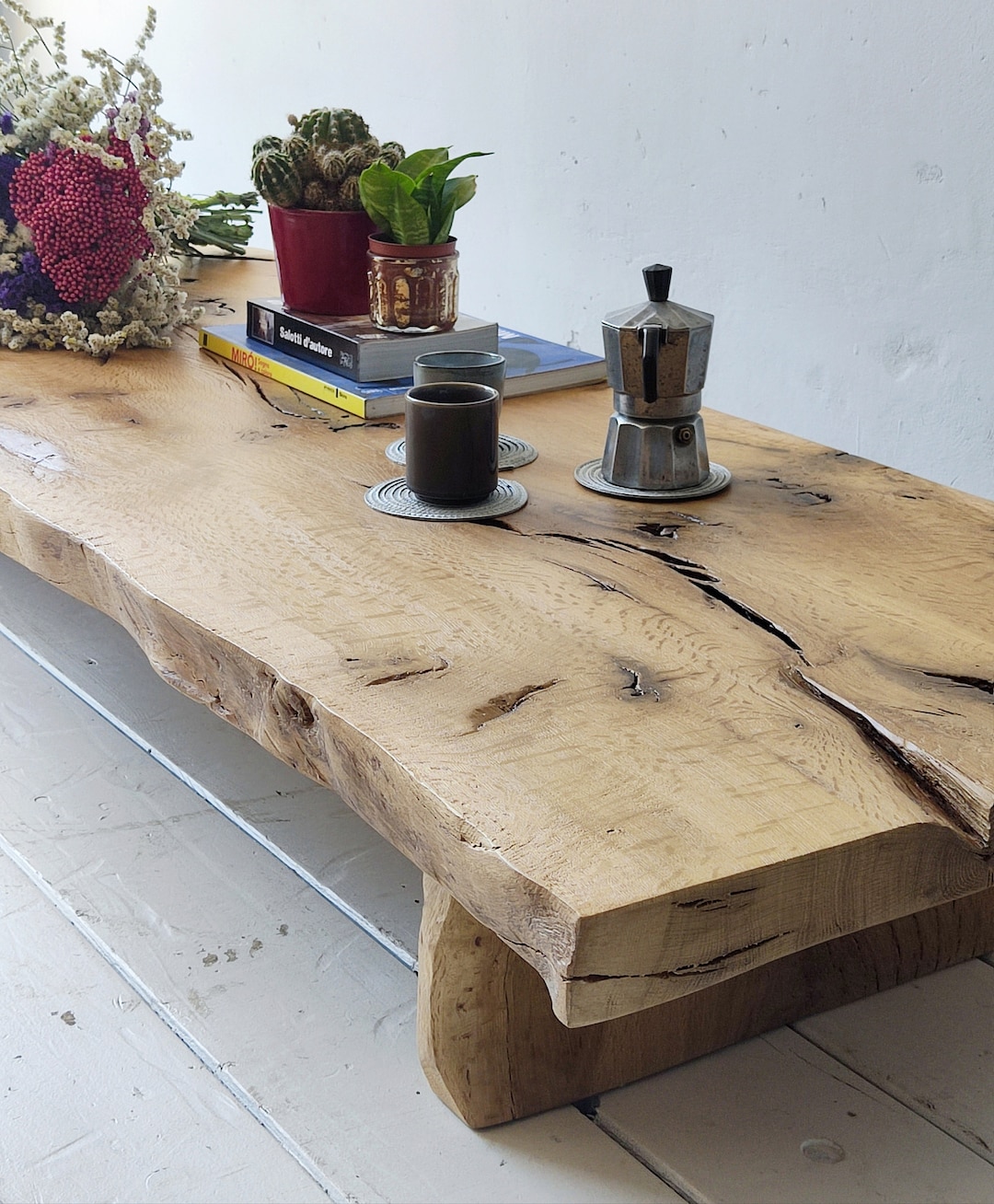 XL Coffee Table Wabi Sabi Collection, TV Bench - Etsy