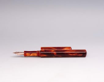 Copper Fire Fountain Pen – Minimalist Design