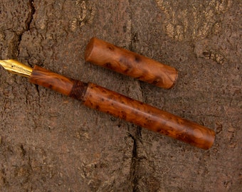 Artisan Fountain Pen in Thuya Burl