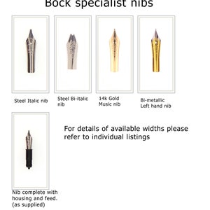 Bock 23k Gold plate Nib image 5