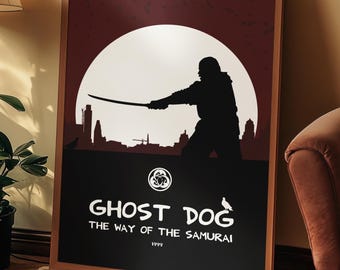 Ghost Dog Movie Poster | The Way of the Samurai Print | Wu Tang RZA Film Art | Jim Jarmusch Cult Classic | Samurai Wall Art | Geek Gift Idea