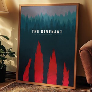 The Revenant – Minimalist Movie Poster | Leonardo DiCaprio Art Print, Nature, Wild, Cult Gift, Poster A2 A3, Museum Quality