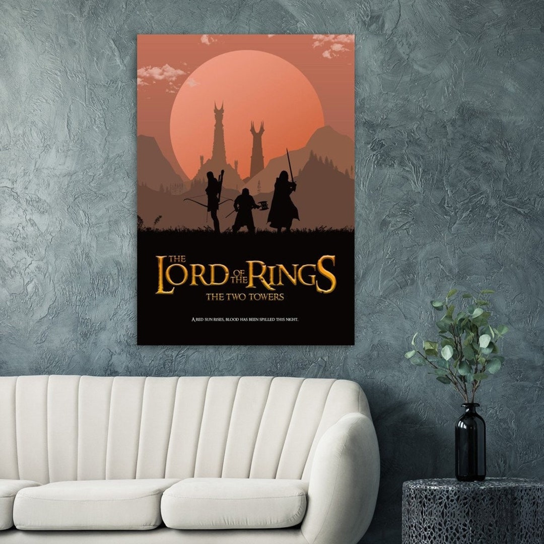 LOTR Poster Set Part 2 | the Two Towers Print | Lord of the Rings Wall ...