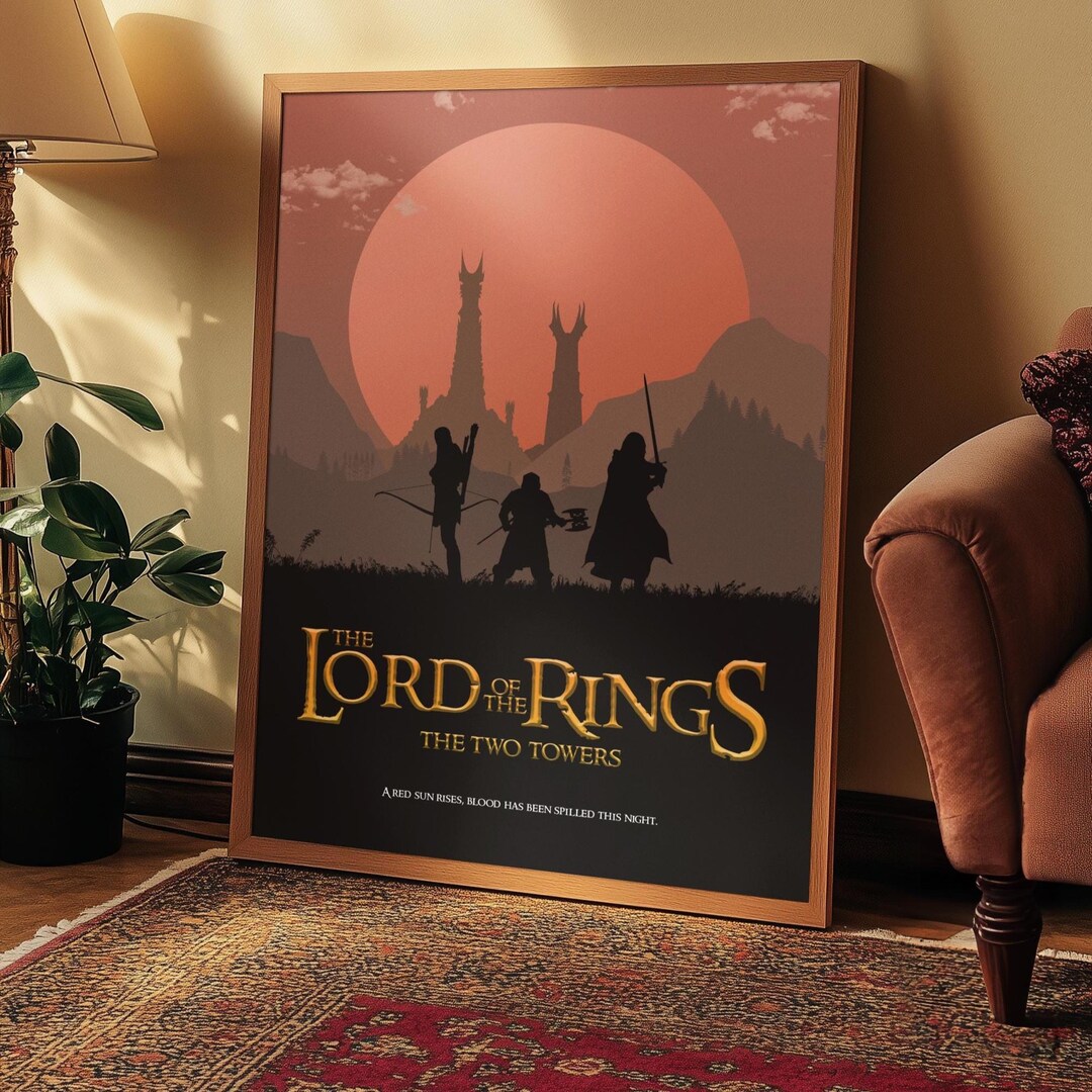 LOTR Poster Set Part 2 | the Two Towers Print | Lord of the Rings Wall ...