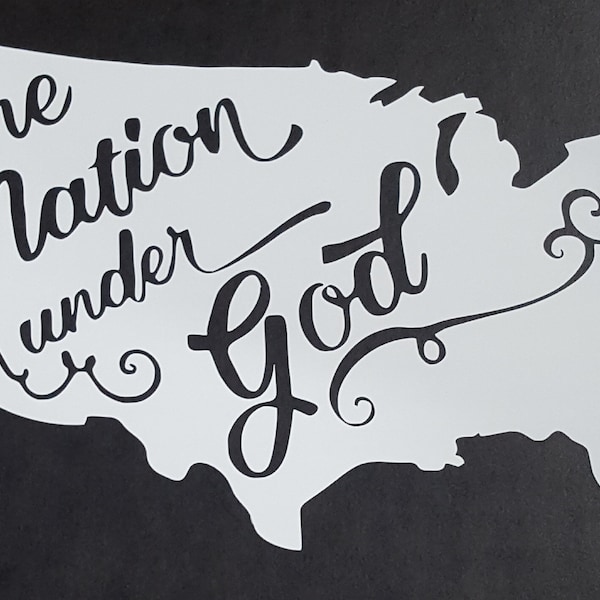 One Nation Under God Car Decal