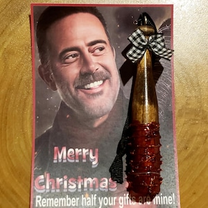 Negan Lucille Bat Prop/Replica Bloody ***Christmas Ornament*** ~~The Walking Dead~~***NEW***