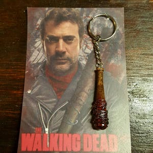 Negan Lucille Bat Prop/Replica ***Blood Drenched Key Chain*** ~~The Walking Dead~~***NEW***