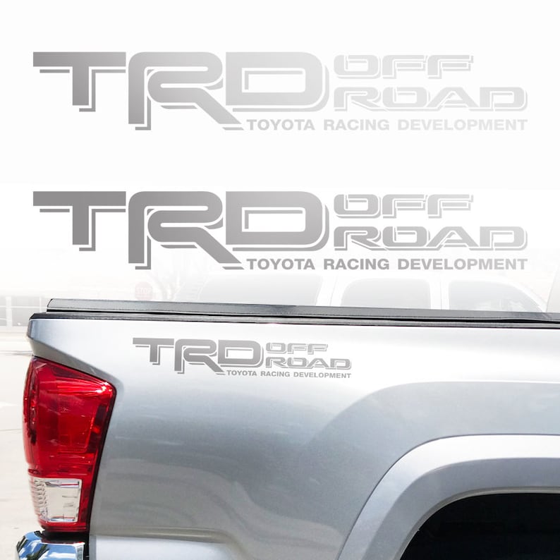 SET Toyota Tundra Tacoma Truck TRD Off Road Decals Vinyl Stickers 1 PAIR