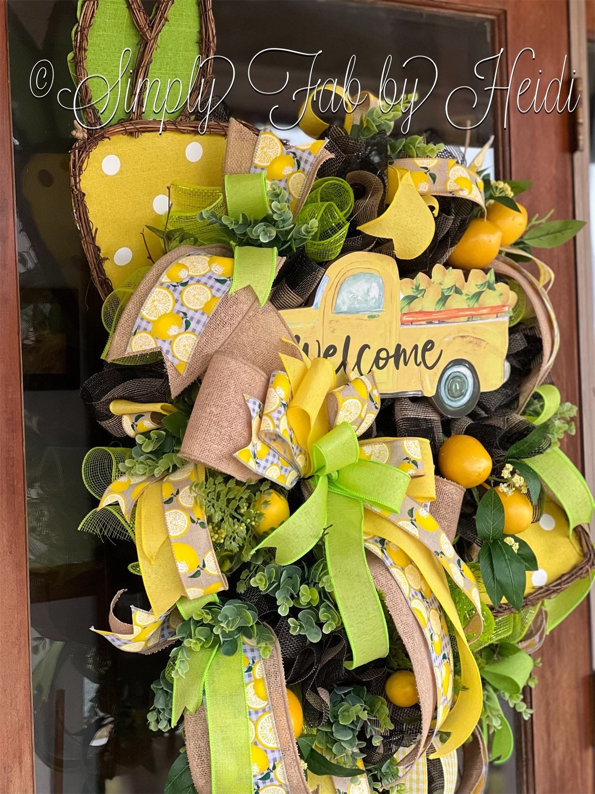 Lemon Wreath Summer Wreath Lemonade Wreath Everyday Wreath Etsy