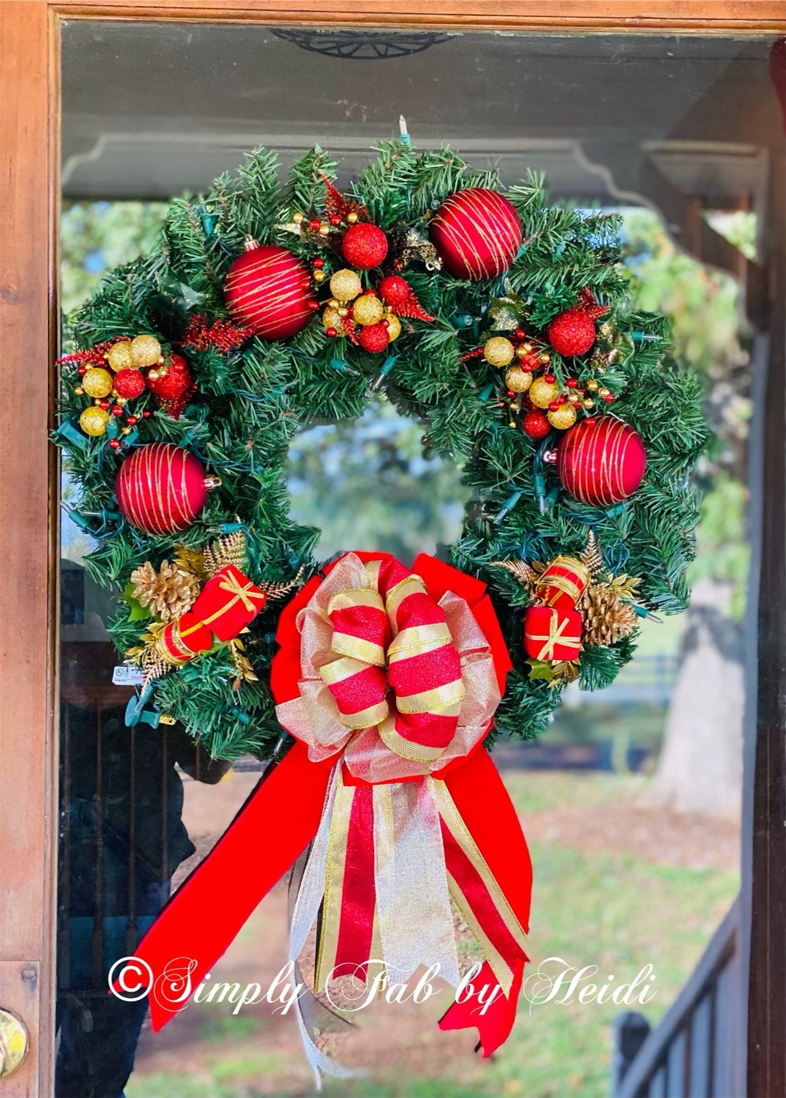 Christmas Garland and Wreath Set Garland and Wreath for Etsy