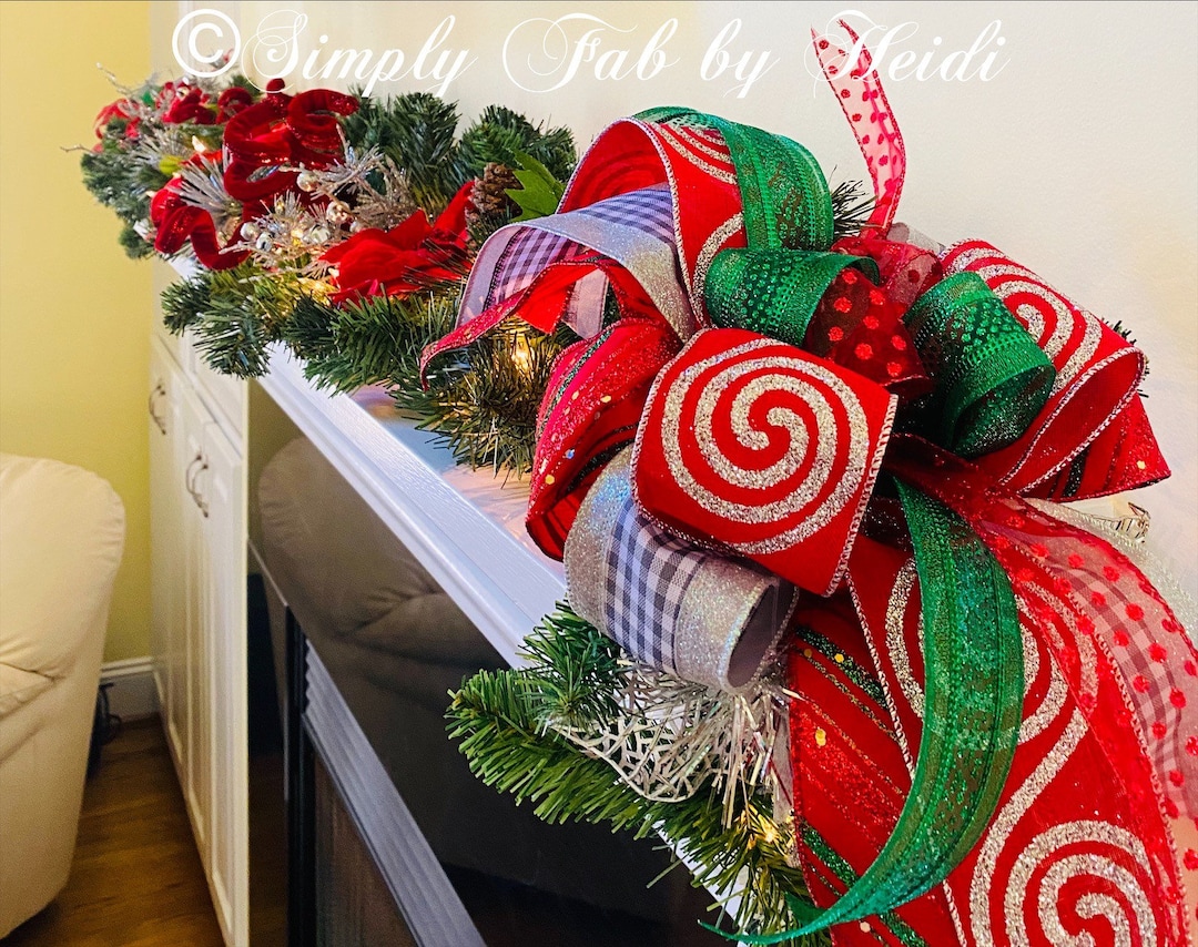 Light up Christmas Garland, Mantle Garland for Christmas, Christmas