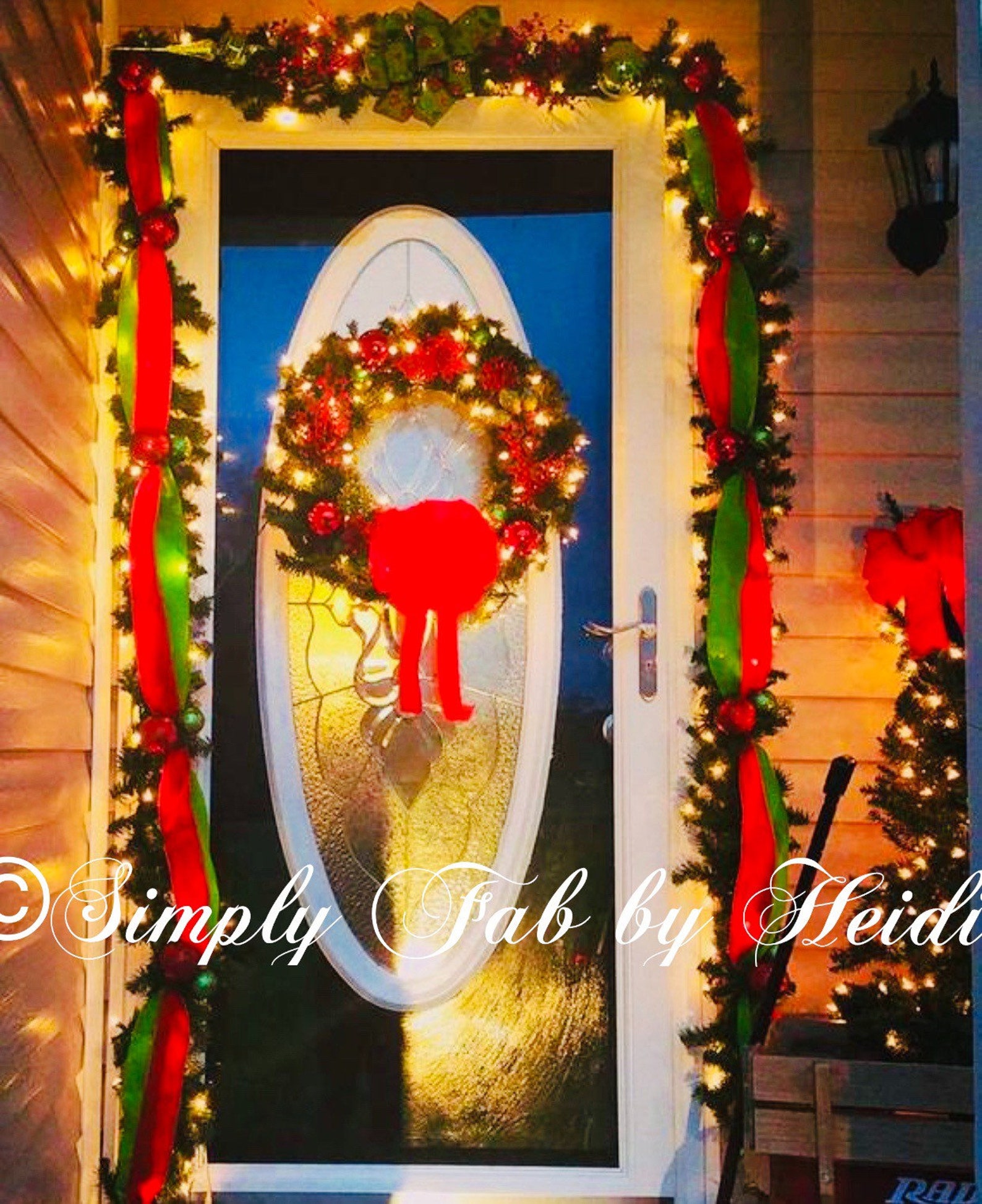 Christmas Garland and Wreath Set Garland and Wreath for Etsy