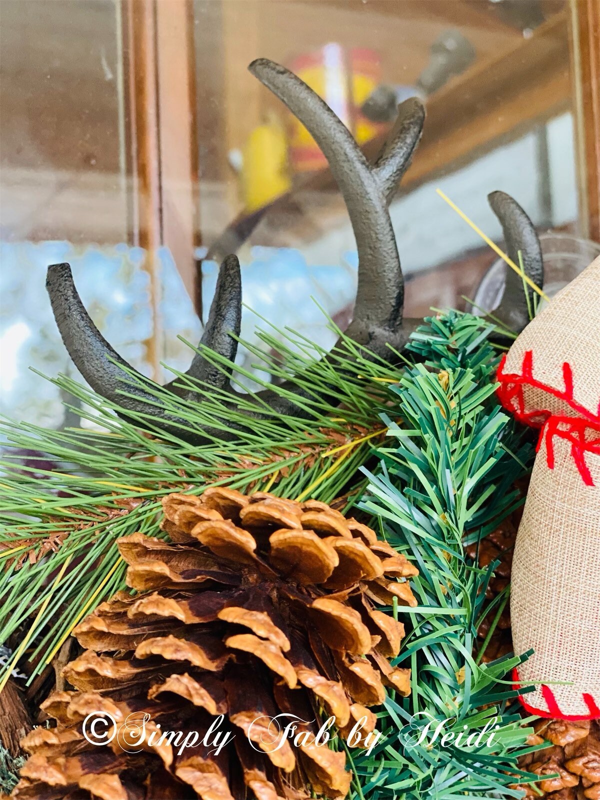 Antler Christmas Wreath 