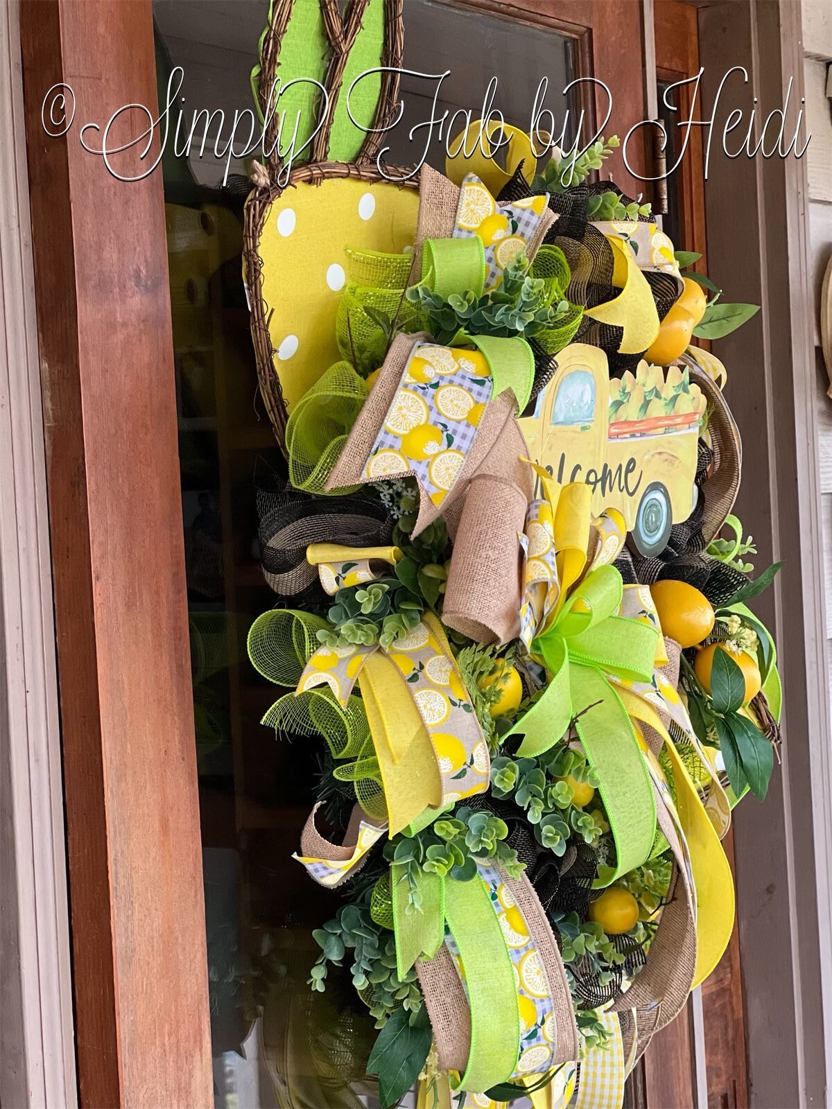 Lemon Wreath Summer Wreath Lemonade Wreath Everyday Wreath Etsy