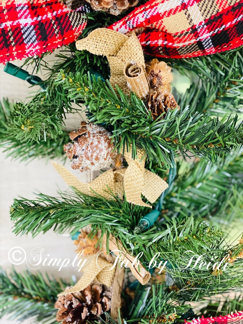 Woodland Christmas Garland and Wreath Set Garland and Wreath Etsy