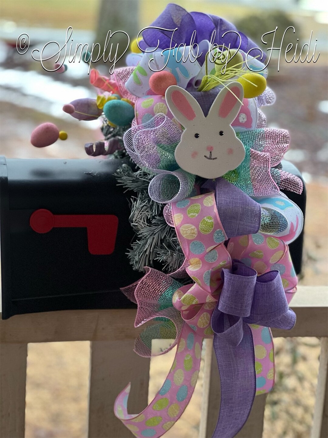 Easter Mailbox Decor Mailbox Swag Easter Mailbox Swag Etsy