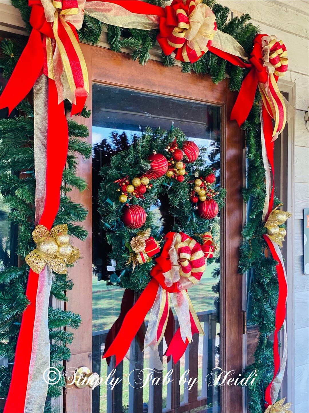 Christmas Garland and Wreath Set Garland and Wreath for Etsy