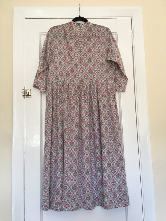 Women’s hippy vintage block printed dress Indian p
