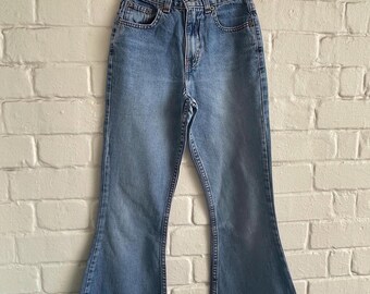 VINTAGE 2000s Y2K TRUE RELIGION Low Rise Waist Britney Blue Denim