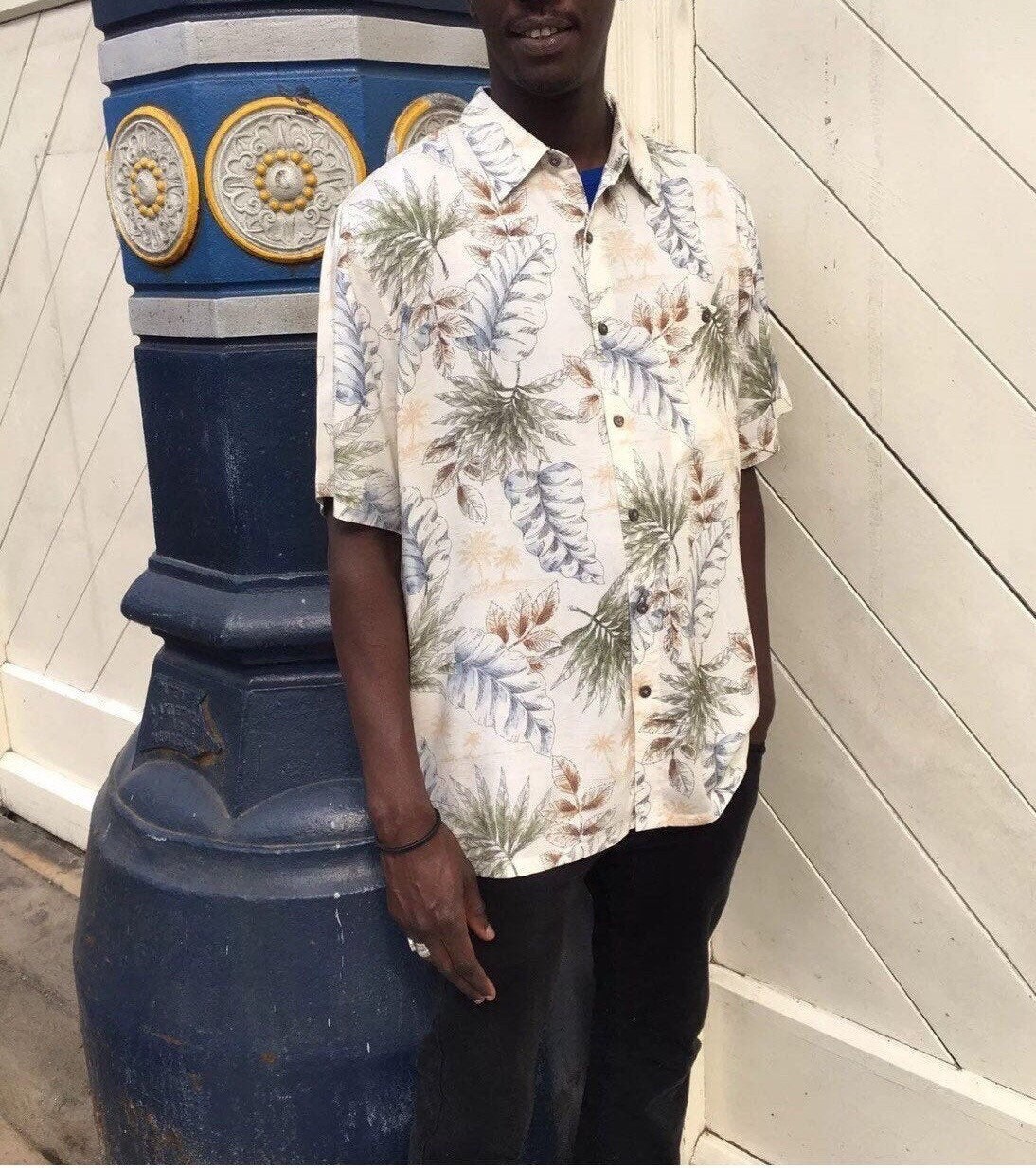 Image of 1990S Vintage Men’S Shirt Batik Bay Mens Aloha Retro Shirt Size L