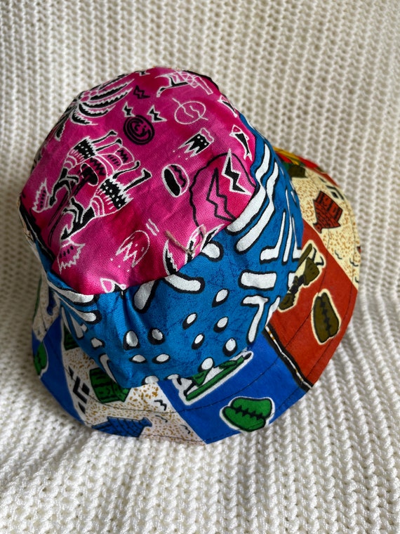 Fairtrade Handmade patchwork bucket hat colourful… - image 7