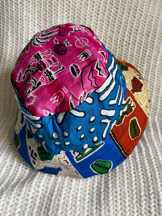 Fairtrade Handmade patchwork bucket hat colourful… - image 6