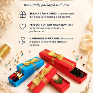 Gift packaging option with elegant custom gift boxes, ready for gifting on birthdays, anniversaries, holidays, and special occasions.