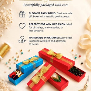 Gift packaging option with elegant custom gift boxes, ready for gifting on birthdays, anniversaries, holidays, and special occasions.