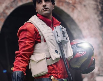 Poe Dameron costume pilot star wars 7 Flight Suit poe