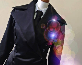 Coat+corset+skirt+gloves+collar Vampira - Gothic -